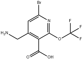 4-(Aminomethyl)-6-bromo-2-(trifluoromethoxy)pyridine-3-carboxylic acid Structure