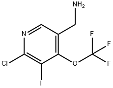 5-(Aminomethyl)-2-chloro-3-iodo-4-(trifluoromethoxy)pyridine Structure