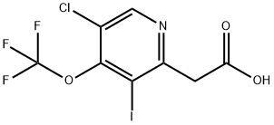 5-Chloro-3-iodo-4-(trifluoromethoxy)pyridine-2-acetic acid Structure