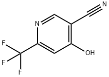 4-Hydroxy-6-(trifluoromethyl)-3-pyridinecarbonitrile 구조식 이미지