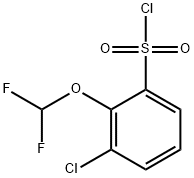 3-Chloro-2-(difluoromethoxy)benzenesulfonyl chloride Structure