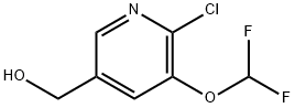 2-Chloro-3-(difluoromethoxy)pyridine-5-methanol Structure