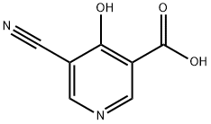 3-Pyridinecarboxylic acid, 5-cyano-4-hydroxy- 구조식 이미지