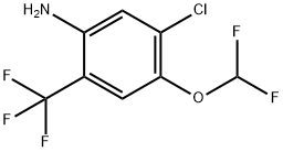 5-Chloro-4-difluoromethoxy-2-(trifluoromethyl)aniline Structure