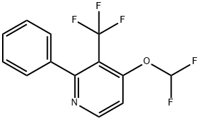 4-Difluoromethoxy-2-phenyl-3-(trifluoromethyl)pyridine Structure