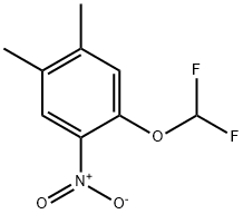 1-Difluoromethoxy-4,5-dimethyl-2-nitrobenzene Structure