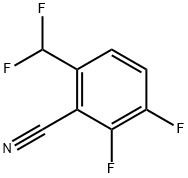 2,3-Difluoro-6-(difluoromethyl)benzonitrile Structure