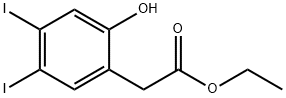 Ethyl 4,5-diiodo-2-hydroxyphenylacetate Structure