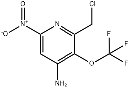 4-Amino-2-(chloromethyl)-6-nitro-3-(trifluoromethoxy)pyridine Structure