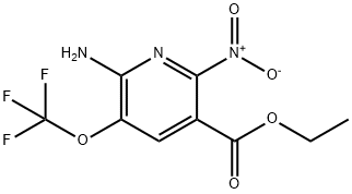 Ethyl 2-amino-6-nitro-3-(trifluoromethoxy)pyridine-5-carboxylate Structure