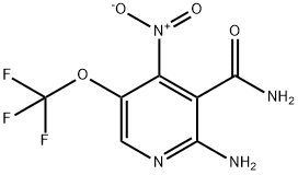 2-Amino-4-nitro-5-(trifluoromethoxy)pyridine-3-carboxamide Structure