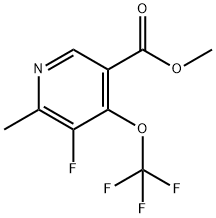 Methyl 3-fluoro-2-methyl-4-(trifluoromethoxy)pyridine-5-carboxylate Structure