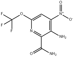 3-Amino-4-nitro-6-(trifluoromethoxy)pyridine-2-carboxamide Structure