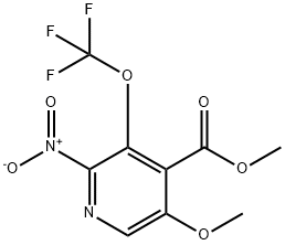 Methyl 5-methoxy-2-nitro-3-(trifluoromethoxy)pyridine-4-carboxylate Structure