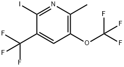 2-Iodo-6-methyl-5-(trifluoromethoxy)-3-(trifluoromethyl)pyridine Structure