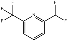 2-(Difluoromethyl)-4-methyl-6-(trifluoromethyl)pyridine Structure