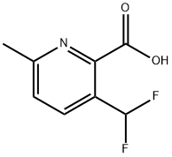 3-(Difluoromethyl)-6-methylpyridine-2-carboxylic acid Structure