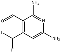 2,6-Diamino-4-(difluoromethyl)pyridine-3-carboxaldehyde Structure