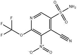 4-Cyano-3-nitro-2-(trifluoromethoxy)pyridine-5-sulfonamide Structure