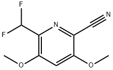 2-Cyano-6-(difluoromethyl)-3,5-dimethoxypyridine Structure