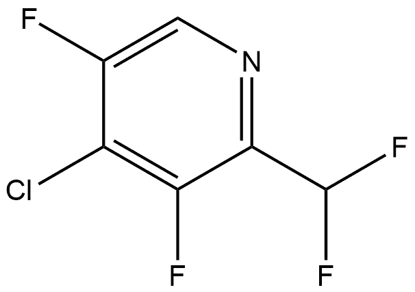 4-chloro-2-(difluoromethyl)-3,5-difluoropyridine Structure