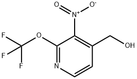 3-Nitro-2-(trifluoromethoxy)pyridine-4-methanol Structure