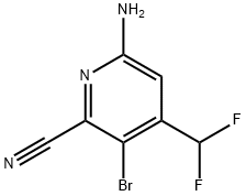 6-Amino-3-bromo-2-cyano-4-(difluoromethyl)pyridine Structure