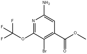 Methyl 6-amino-3-bromo-2-(trifluoromethoxy)pyridine-4-carboxylate Structure