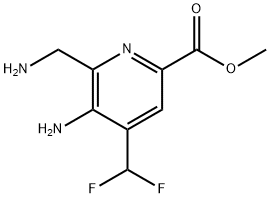 Methyl 3-amino-2-(aminomethyl)-4-(difluoromethyl)pyridine-6-carboxylate Structure