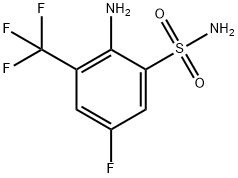 2-Amino-5-fluoro-3-(trifluoromethyl)benzenesulfonamide Structure