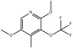 2,5-Dimethoxy-4-methyl-3-(trifluoromethoxy)pyridine Structure