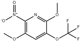 3,6-Dimethoxy-2-nitro-5-(trifluoromethoxy)pyridine Structure