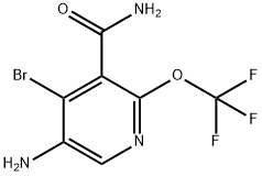 5-Amino-4-bromo-2-(trifluoromethoxy)pyridine-3-carboxamide Structure