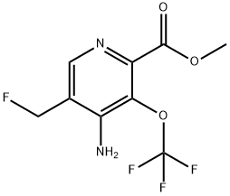 Methyl 4-amino-5-(fluoromethyl)-3-(trifluoromethoxy)pyridine-2-carboxylate Structure