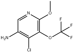 5-Amino-4-chloro-2-methoxy-3-(trifluoromethoxy)pyridine Structure