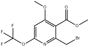 Methyl 2-(bromomethyl)-4-methoxy-6-(trifluoromethoxy)pyridine-3-carboxylate Structure