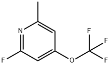 2-Fluoro-6-methyl-4-(trifluoromethoxy)pyridine Structure