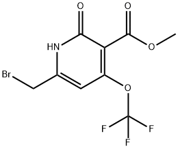 Methyl 6-(bromomethyl)-2-hydroxy-4-(trifluoromethoxy)pyridine-3-carboxylate Structure