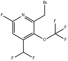 2-(Bromomethyl)-4-(difluoromethyl)-6-fluoro-3-(trifluoromethoxy)pyridine Structure