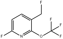 6-Fluoro-3-(fluoromethyl)-2-(trifluoromethoxy)pyridine Structure