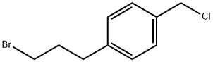 Benzene, 1-(3-bromopropyl)-4-(chloromethyl)- Structure