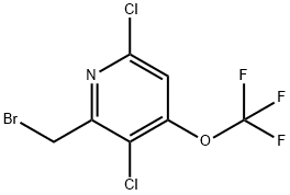 2-(Bromomethyl)-3,6-dichloro-4-(trifluoromethoxy)pyridine Structure