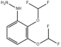 (2,3-Bis(difluoromethoxy)phenyl)hydrazine Structure