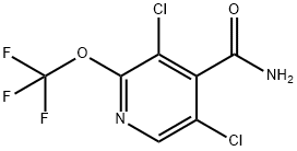 3,5-Dichloro-2-(trifluoromethoxy)pyridine-4-carboxamide Structure