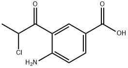 4-Amino-3-(2-chloropropanoyl)benzoic acid Structure