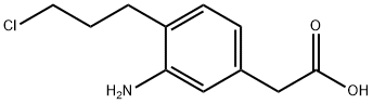 3-Amino-4-(3-chloropropyl)phenylacetic acid Structure