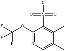 4,5-Dimethyl-2-(trifluoromethoxy)pyridine-3-sulfonyl chloride Structure