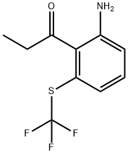 1-(2-Amino-6-(trifluoromethylthio)phenyl)propan-1-one Structure