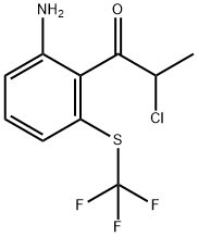 1-(2-Amino-6-(trifluoromethylthio)phenyl)-2-chloropropan-1-one Structure