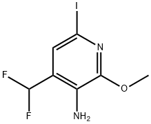 3-Amino-4-(difluoromethyl)-6-iodo-2-methoxypyridine Structure